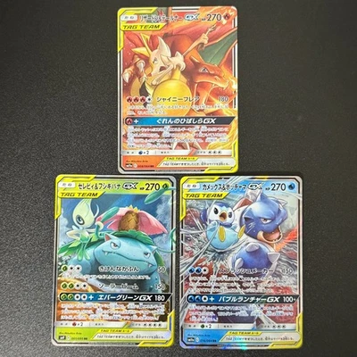 Pokémon Charizard Braixen & Blastoise Piplup & Venusaur Celebi TAG TEAM (NM) - Image 1 of 4