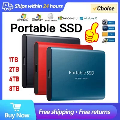 SSD Portatile 1TB Disco Rigido Originale USB3.1 Disco Rigido Ad Alta Velocità Ti - Image 1 of 4