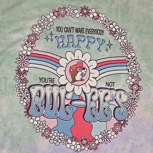 T-Shirt Buc-ee's Tie-Dye - "Non puoi rendere felici tutti" grafica retrò - MED - Foto 1 di 8