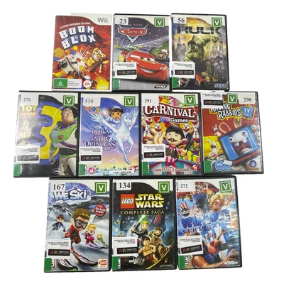Lote de 10 Juegos Nintendo Wii - Lego Star Wars, Toy Story 3, Coches - Ex-Biblioteca Mi Foto 1 de 4