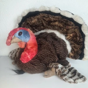 Folkmanis REALISTA Pavo Peluche Marioneta de Mano Grande 10" Retirado Acción de Gracias - Imagen 1 de 7