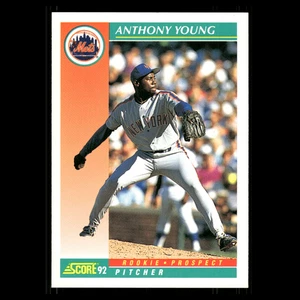 Tarjeta de béisbol Anthony Young #756 1992 Score New York Mets MLB - Imagen 1 de 3