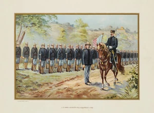 1899 Print - "US Army, Infantry Field Equipment, 1899" - Picture 1 of 1