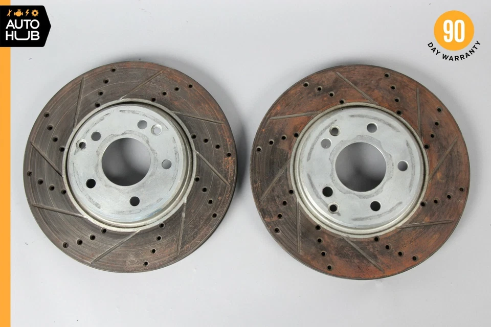 01-11 Juego de rotores de freno delanteros izquierdo y derecho Mercedes R171 SLK300 C320 OEM 57k Foto 1 de 4