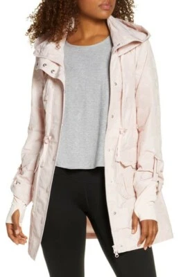 NWT Blanc Noir Camo Camouflage Hooded Anorak Jacket In Blush Pink Size Small S - Image 1 of 4