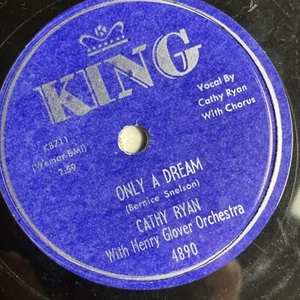 10" 78 RPM-Cathy Ryan-High Falutin Honey/Only a Dream/King 4890 - Imagen 1 de 4
