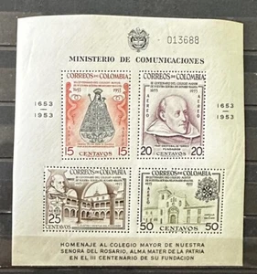 COLOMBIA 1953 M/S COMMUNICATIONS MNH -S17226  - Picture 1 of 1