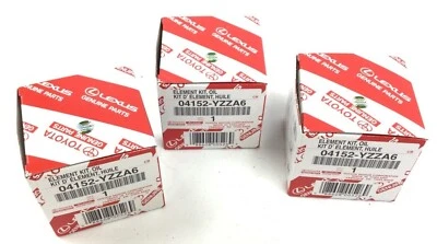Toyota C-HR Corolla iM Matrix Prius v Prime XD 3 Oil Filter Kits 04152-YZZA6 x3 - Image 1 of 4