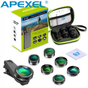 6 in 1 Cell Phone Camera Lens Kit Macro Wide Angle for iPhone Android Smartphone - Picture 1 of 8