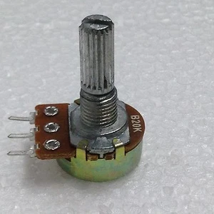 B20K 20K OHM Linear Taper Rotary Potentiometer 2 Pcs - Picture 1 of 2