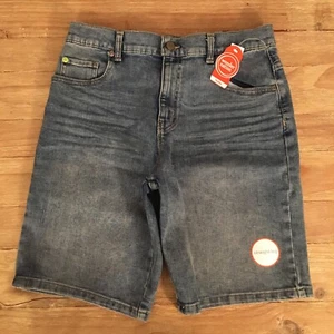 Wonder Nation Kid robuste Denim Shorts mittlere Waschung gerades Bein Stretch 14 HUSKY NEU - Bild 1 von 4