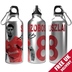 Liverpool Water Bottle Szoboszlai 750ml 2-Lid Aluminium Silver - Picture 1 of 7