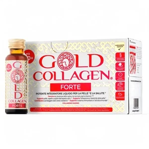 Gold Collagen Forte Liquid Supplement For Hair Skin Nails 10 Bottles Of 50ml - Picture 1 of 2