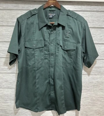 5.11 Tactical Shirt Mens XXL  Regular Short Sleeve Green - Image 1 of 4