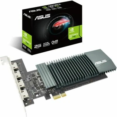 ASUS NVIDIA GeForce GT 710 2GB GDDR5 90YV0E60-M0NA00 Graphics Card GPU - Image 1 of 4