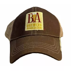 #4639 Brewers Association Kappe/Mütze Herren braun Mesh Druckknopflasche - Bild 1 von 7