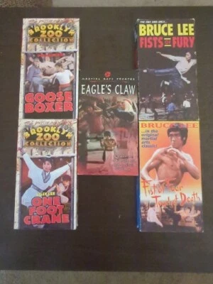 Vintage Martial Arts Kung Fu VHS Tapes Lot OOP Lost Media Brooklyn Zoo Bruce Lee - Image 1 of 4