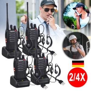 2/4x Baofeng Walkie Talkie 5KM BF-88E Radiotelefony Radiotelefon ręczny 16 kanałów - Zdjęcie 1 z 21