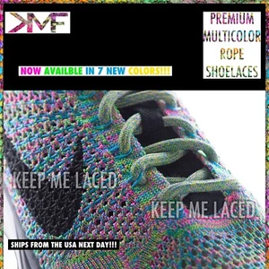 KMF Rope Multicolor Schnürsenkel bunt lebendig Ersatzschnürsenkel toll alle Schuhe - Bild 1 von 4