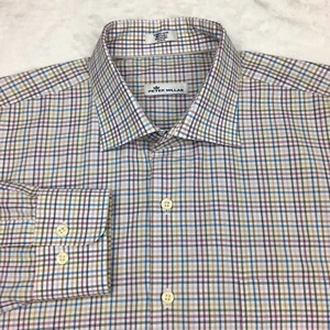 Camisa de vestir Peter Millar para hombre XL multicolor a cuadros mangas largas - Imagen 1 de 9