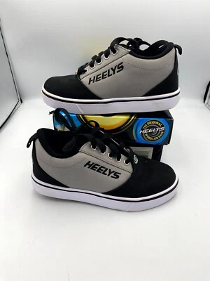 Heelys Pro 20 Kid's US 3 Sneakers Gray Black Lace-Up Roller Skate Athletic Shoes - Image 1 of 4