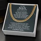 To My Man, Valentines Gift For Him, Cuban Chain Necklace Gift For Him, BFF, 🎁