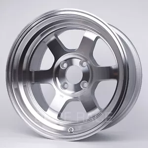 ROTA Wheels GRID V - 15x8, 0mm, 4x100, 67.1 Hub, RF P SILVER - Picture 1 of 3