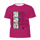 Personalized Photo Text Father's Day Short Sleeve Custom Printed Mens T-Shirt