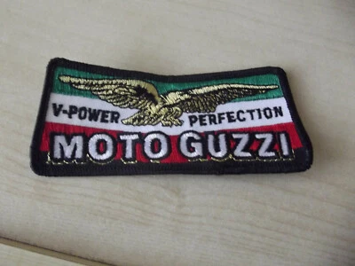MOTO GUZZI V50 V75 LE MANS MOTO ITALIANA COSER EN PARCHE DE HIERRO GRANDE Foto 1 de 3
