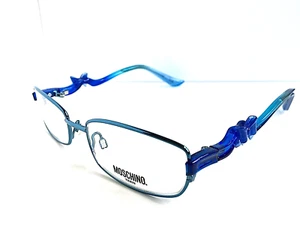 New LOVE MOSCHINO Teen MO 093 03 A58 49mm Blue Girls Eyeglasses Frame B. - Picture 1 of 6