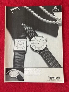 Vintage 1978 Print Ad Piaget Uhren Tiffany & Co. Werbung - Bild 1 von 2