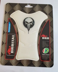 ORBITAL TANK PROTECTOR GEL PAD - UNIVERSAL - CLEAR PUNISHER LOGO - 5.7" x 6.69" - Picture 1 of 1