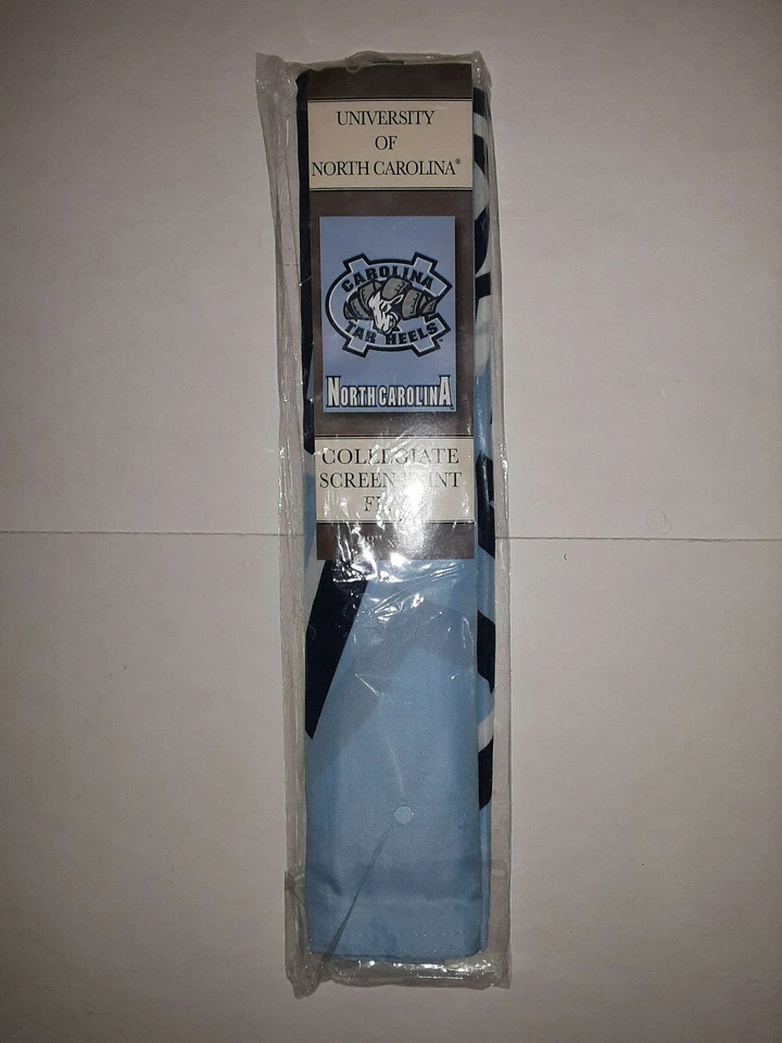 North Carolina Tar Heels College Screen Print Banner 28" x 40" - Image 1 of 1