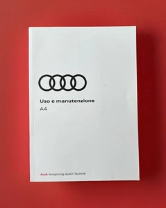 AUDI A4 USO E MANUTENZIONE - Manuale Libretto Istruzioni Per L’uso ITALIANO - Foto 1 di 10