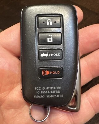 2016-2020 LEXUS RX350 RX450h SMART KEY CONTROLE REMOTO SEM CHAVE FOB HYQ14FBB. Fabricante de equipamento original - Imagem 1 de 4