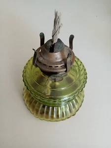 Vintage Green Handy Lamp, Nasco Hanging Oil Lamp, Japan, Used Condition No Globe - Picture 1 of 2