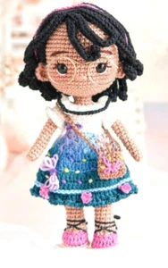 CROCHET PATTERN PAPER COPY ENCANTO DISNEY PRINCESS DOLL AMIGURUMI 233 - Picture 1 of 4