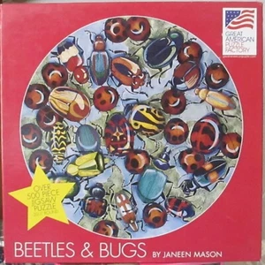 ESCARABAJOS E INSECTOS POR JANEEN MASON REDONDO GRAN ROMPECABEZAS AMERICANO ROMPECABEZAS FÁBRICA ROMPECABEZAS - Imagen 1 de 2