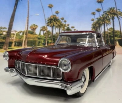Franklin Mint 1956 Lincoln Continental Mark II Dubonnet Red RARE 1:24 LE - Image 1 of 4