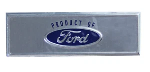 NEW! Blue 1965 - 1973 Small Ford Mustang Scuff plate label Price is Each - Picture 1 of 3