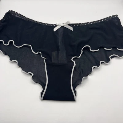 Braguita Hipster Transparente Urban Out From Under Lunares Negros Mujer M Nueva con Etiquetas Foto 1 de 4