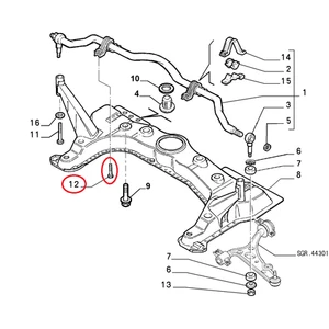 Tornillo Soporte BAR Torsión Fiat Tipo - Lancia Delta Original 7700692 - Imagen 1 de 1