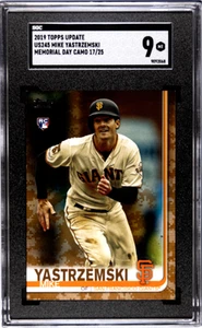 Mike Yastrzemski 2019 Topps Rookie Memorial Day camuflaje/25 SGC 9 Giants US245 - Imagen 1 de 2