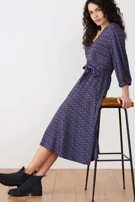 Brora Dress Size 12 Liberty London print Shappire Meadow Floral Jersey   - Image 1 of 4