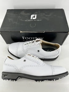 Footjoy Myjoys Premiere Series Tarlow Golf Shoes White 10 M Custom - Imagen 1 de 1