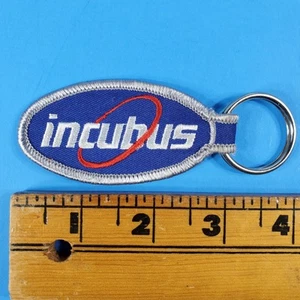 Vintage Incubus Key Chain Embroidered Ring Rock Group Band Music Double Sided - Picture 1 of 3