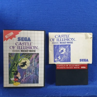 Master System CASTLE OF ILLUSION *y Starring Mickey Mouse PAL (Works in US) - Image 1 of 4