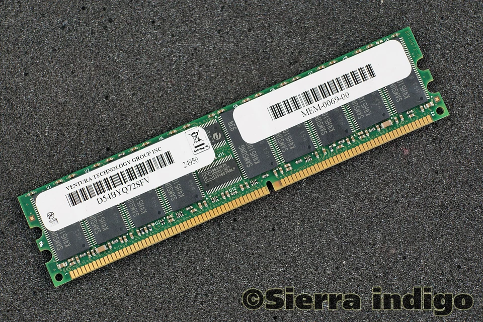 Ventura D54BYQ72SFV PC-3200R 1GB ECC Server Memory RAM MEM-0069-00 - Image 1 of 1