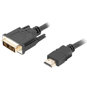 Kabel LANBERG HDMI na DVI-D (18+1) M/M Pojedyncze ŁĄCZE, CZARNY 3M - Zdjęcie 1 z 1