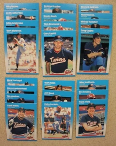 1987 Fleer Baseball Minnesota Twins Team Set - Kirby Puckett, Bert Blyleven + - Picture 1 of 1